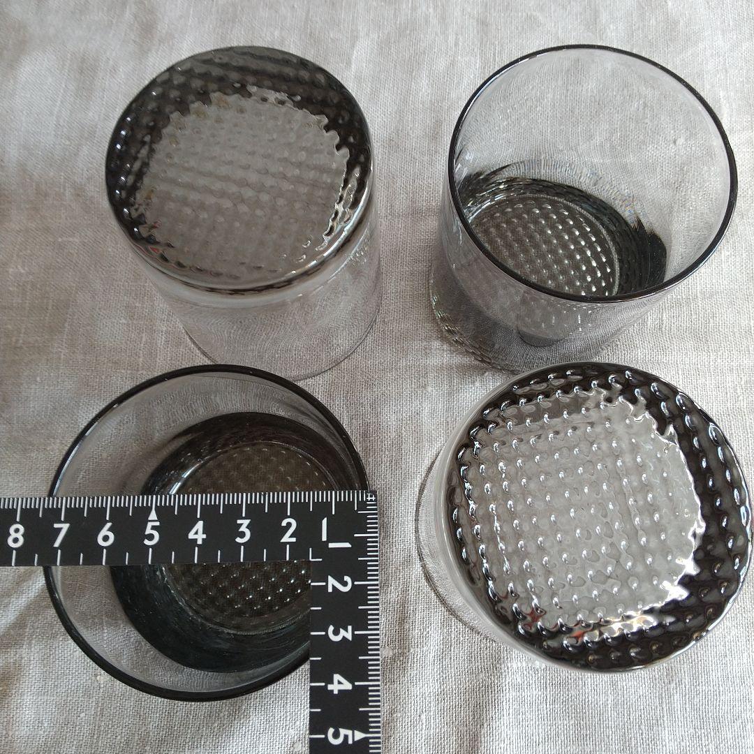 ビンテージ　ロックグラス（スモークグレー）