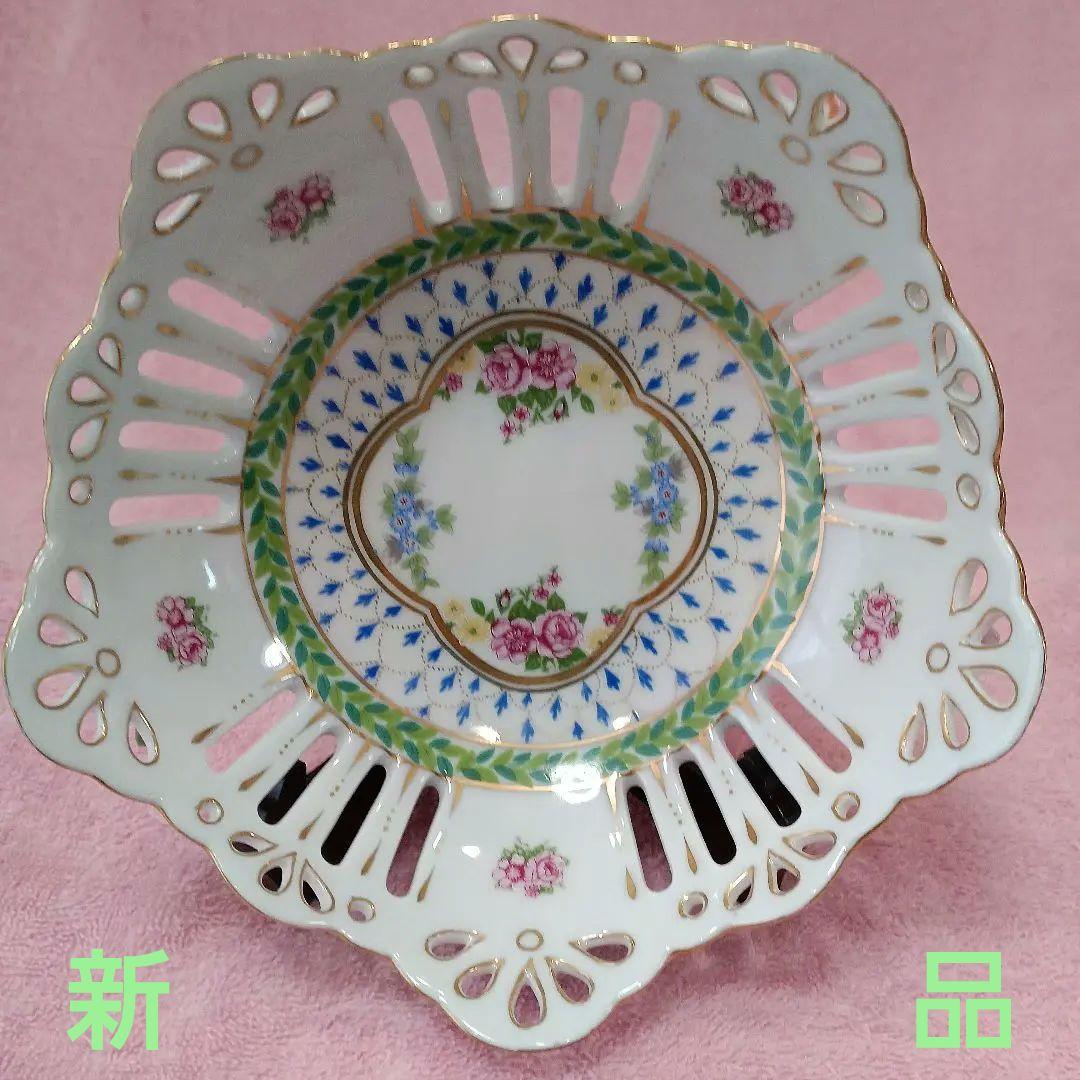 ヨーロッパ 王室 白磁器レース シリーズ ハンドメイド 御鉢器二点セット