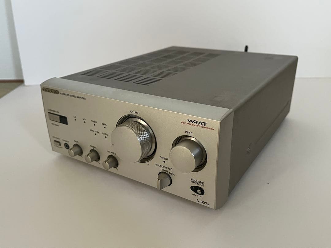 ONKYO インテグレーテッドステレオアンプ A-907X＋モンスターケーブル