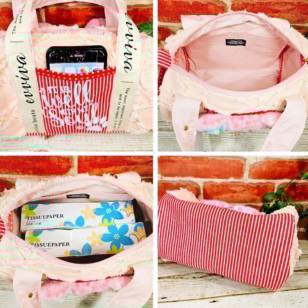 ふわモコ★アンコ【ボストンバッグ】コヤンイサムチョン