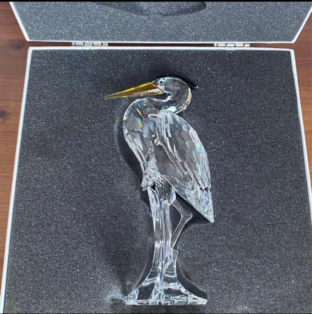【極美品】Swarovski クリスタル サギ