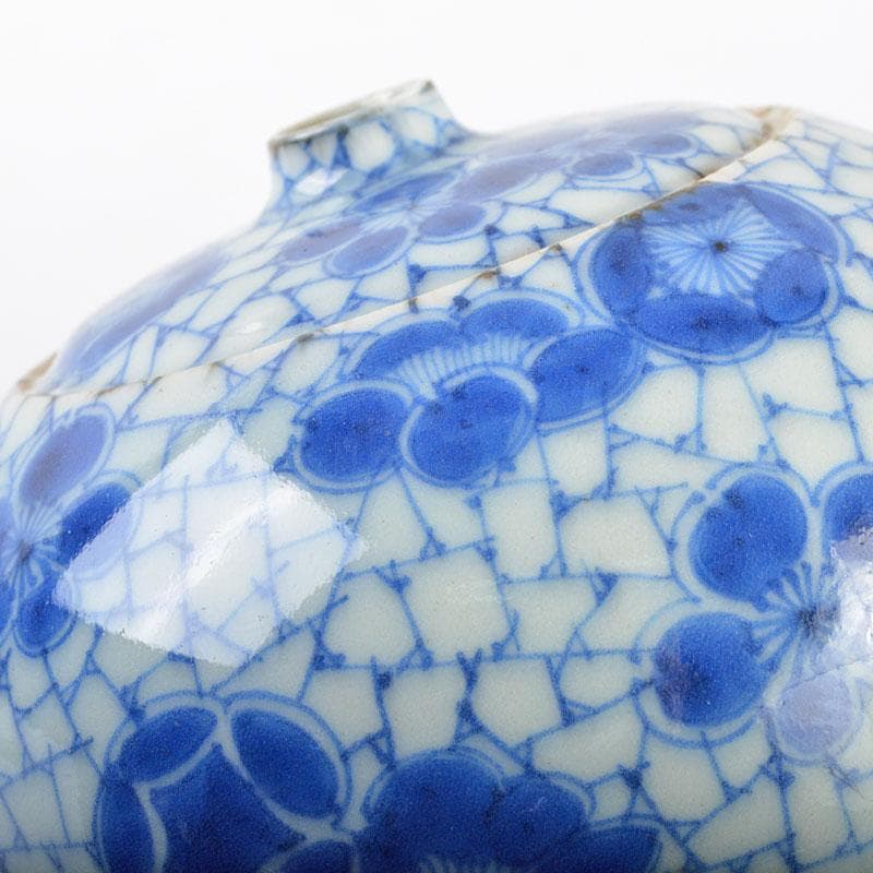 中国　青花　染付氷烈梅文瓶　M　R4544