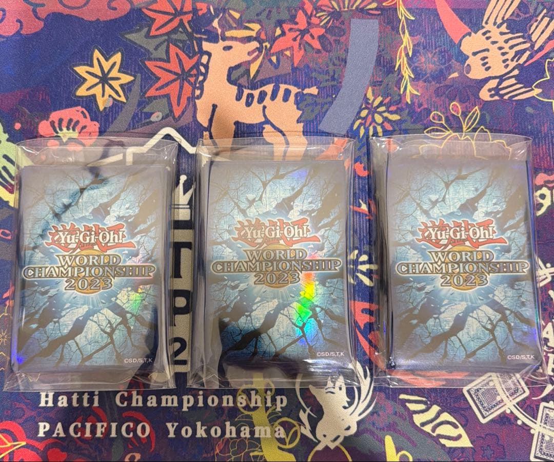 遊戯王　スリーブ　wcs2023 青　120枚