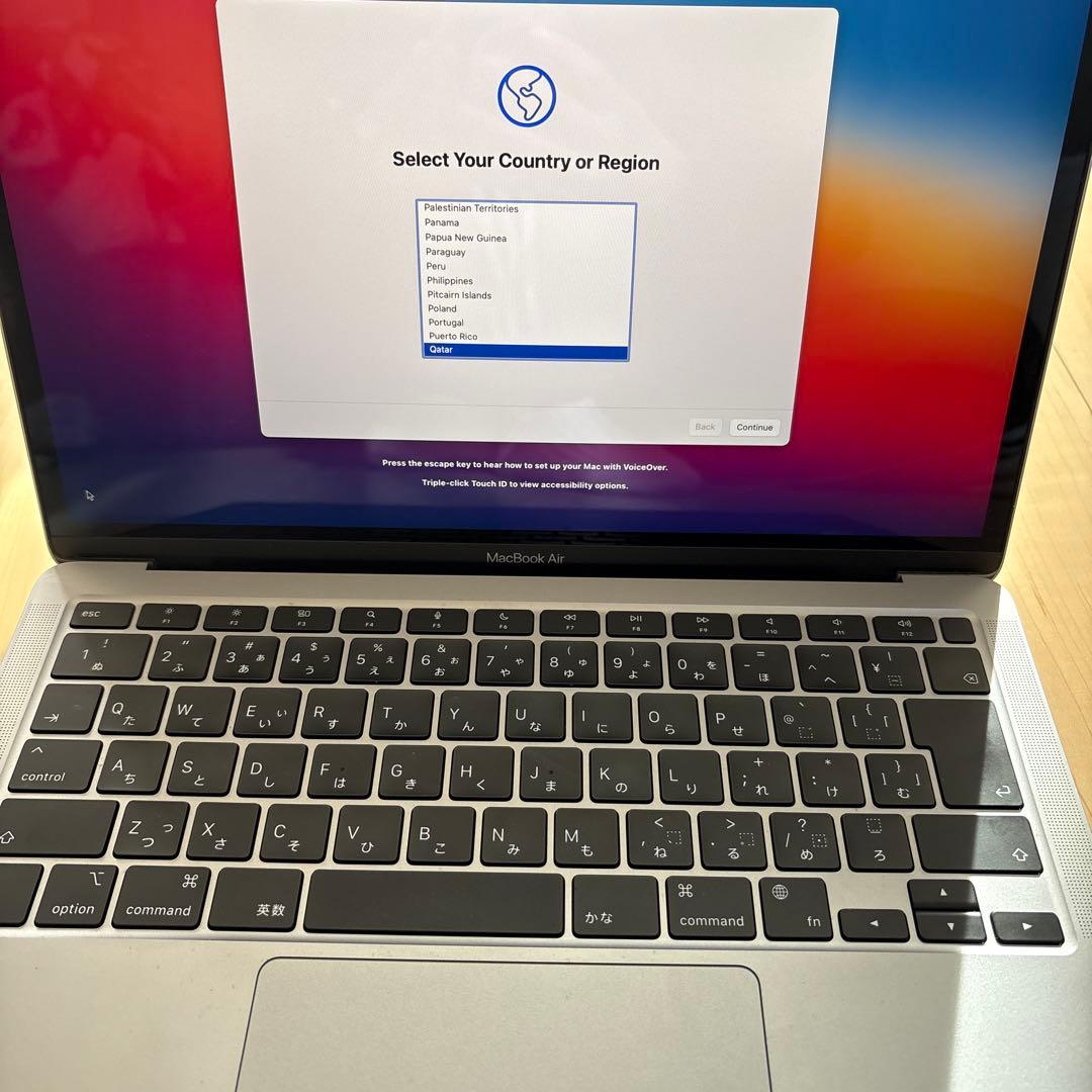 MacBook Air13 2020年製