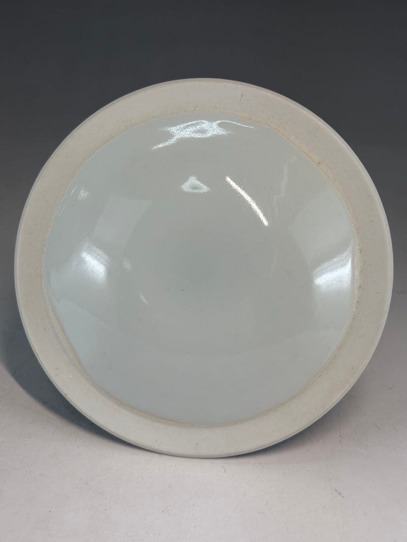【中古品】茶道具　加藤藤城造　染付水指（共箱）