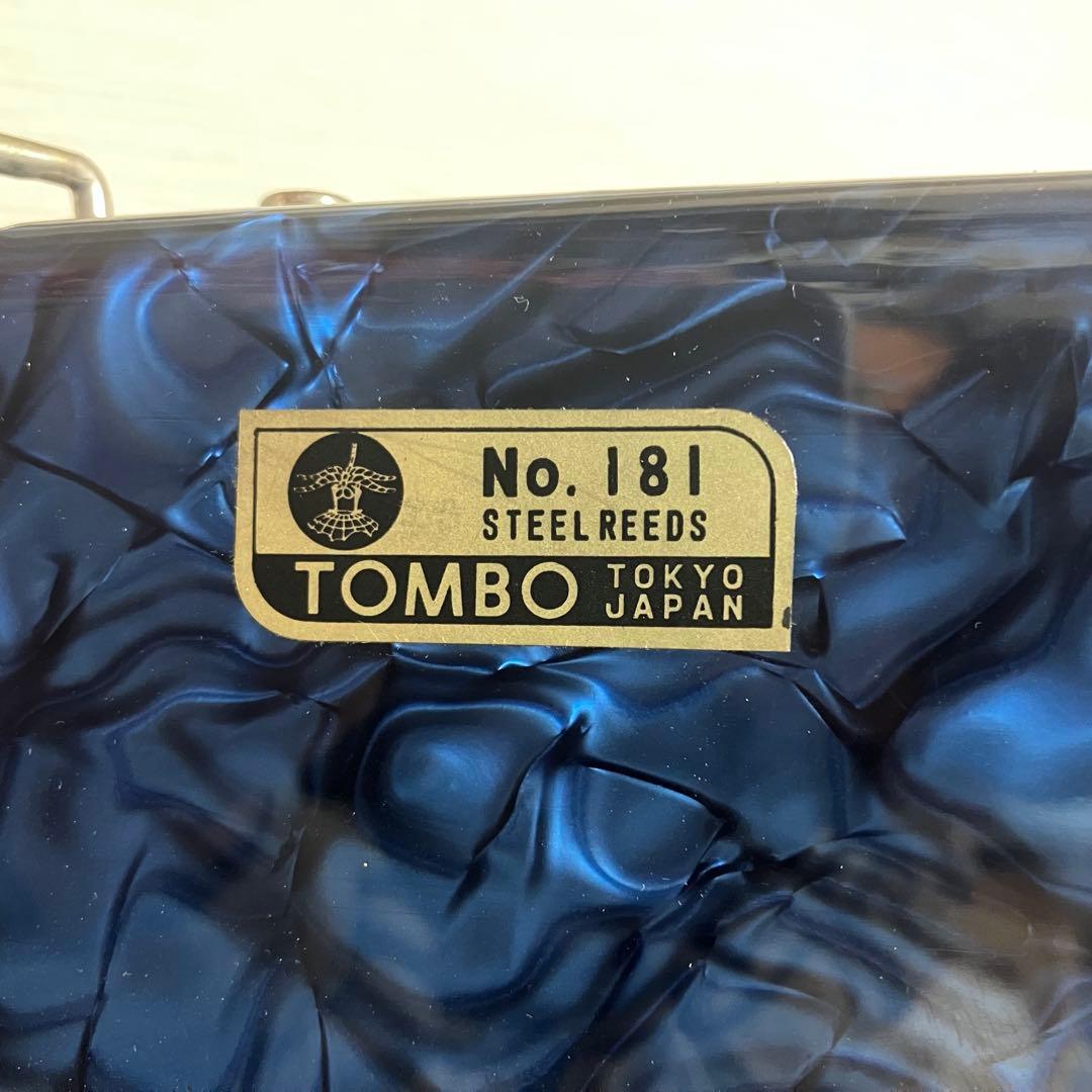 トンボ　TOMBO アコーディオン No.181 青 30鍵盤 ハードケース付き