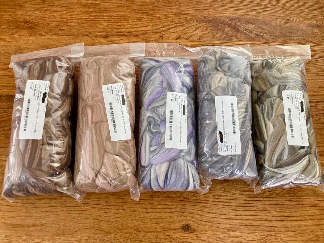 シュガーキャンディーズコレクション　メリノ　シルク　羊毛　フェルト 500g