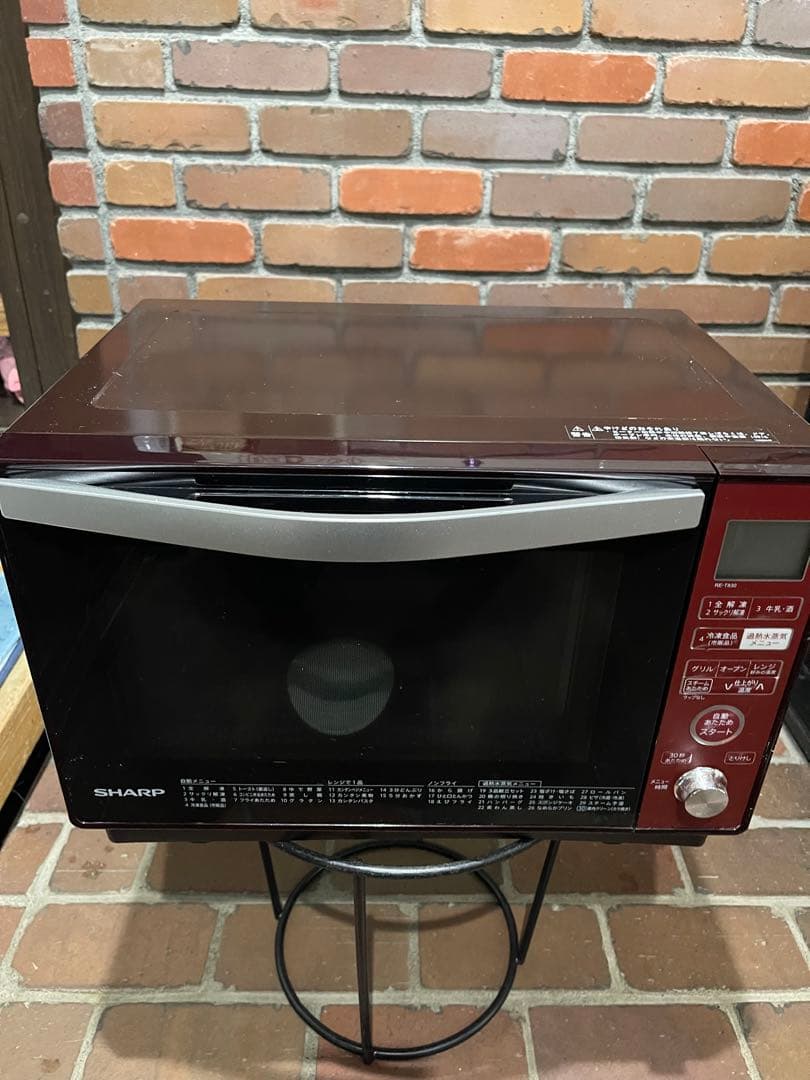 SHARP オーブンレンジ 赤　RE-T830-R 訳あり