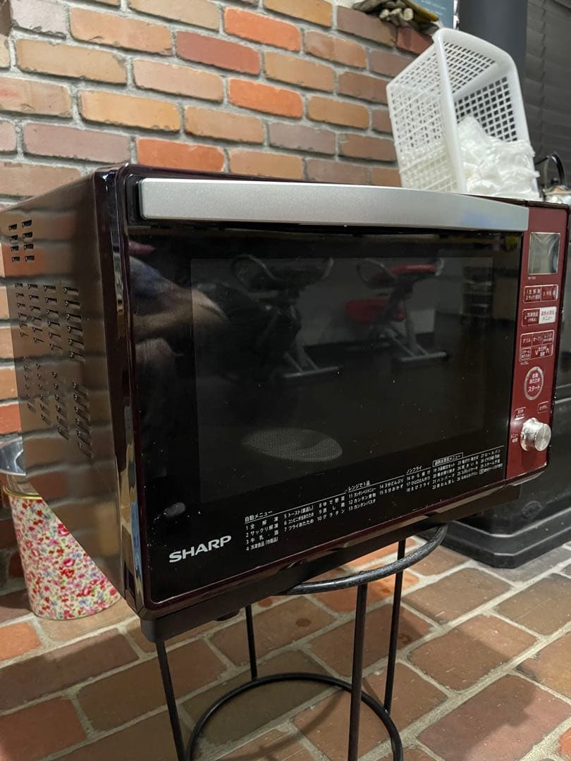 SHARP オーブンレンジ 赤　RE-T830-R 訳あり
