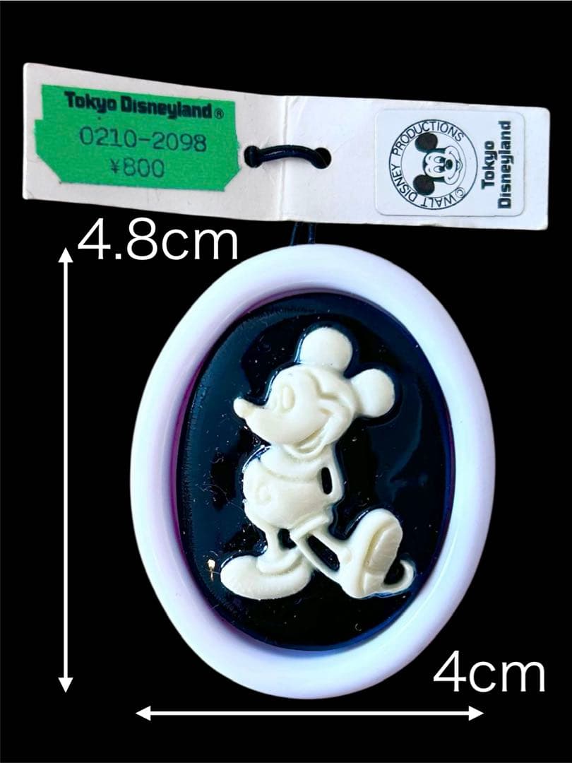 東京ディズニーランド　ブローチ　ピンバッジ　カメオ風　ビンテージ　アンティーク