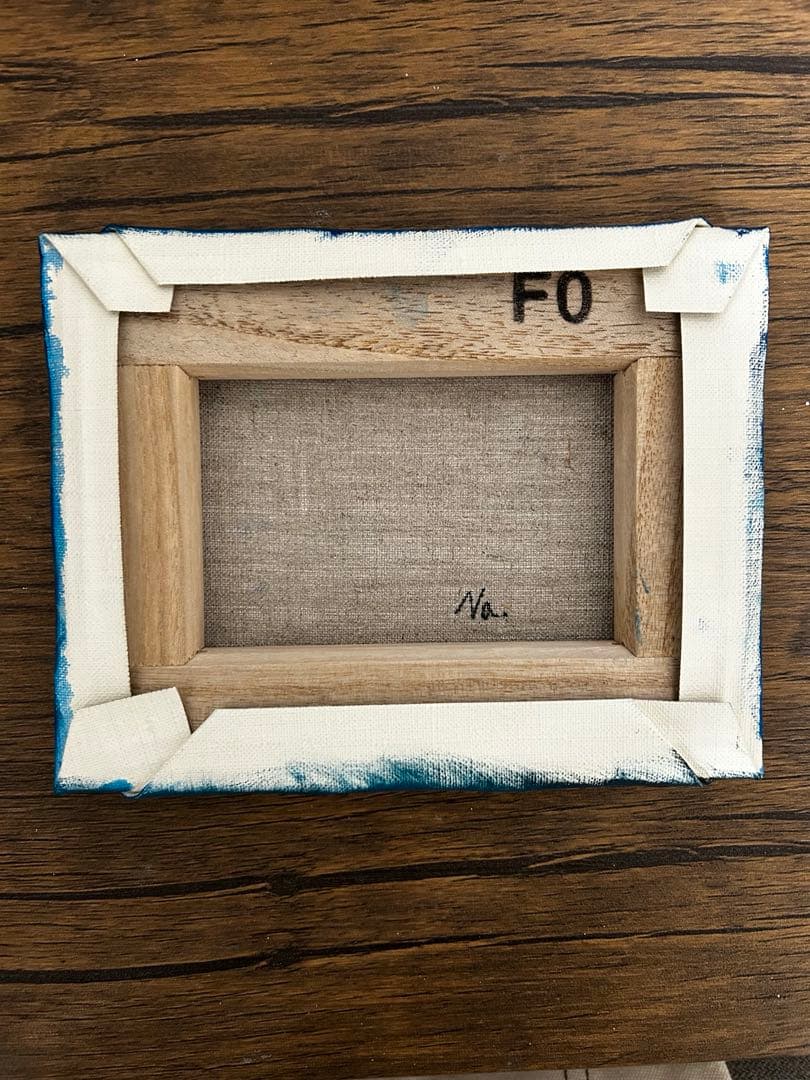 【原画】油絵　マッコウクジラと新しい1日