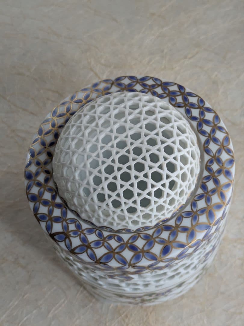 平戸泰山窯　香炉　深野泰山　三川内焼