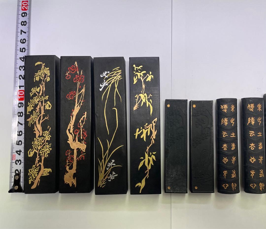 希少唐墨8丁　まとめ　枯墨【箱無し】