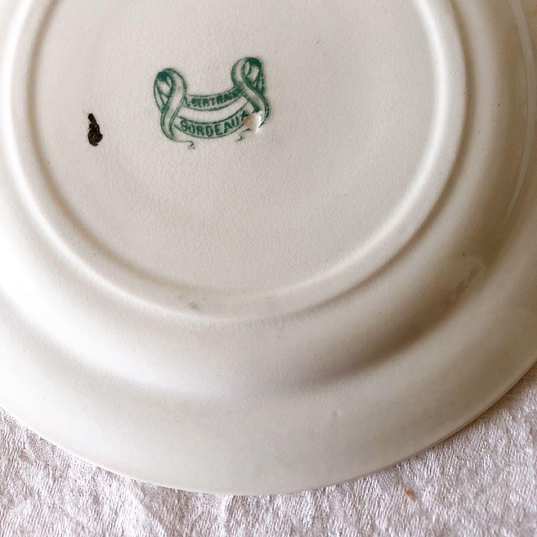 ヴィエイヤールボルドー　カマイユ ディナープレート　F フランスアンティーク食器
