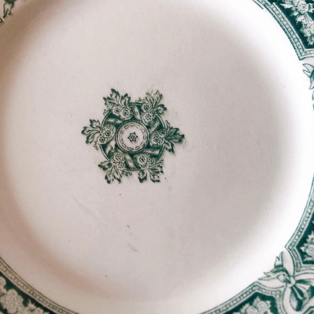 ヴィエイヤールボルドー　カマイユ ディナープレート　F フランスアンティーク食器