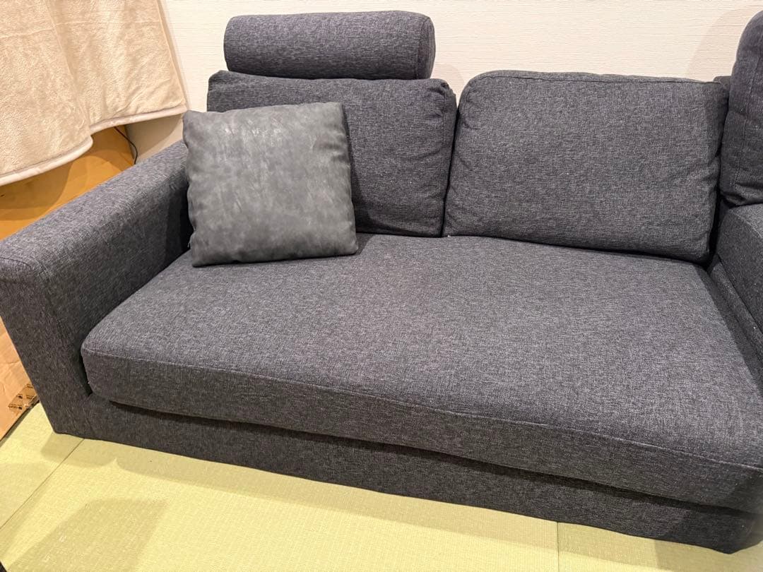 LOWYA 高級ソファ セット　ダークグレー