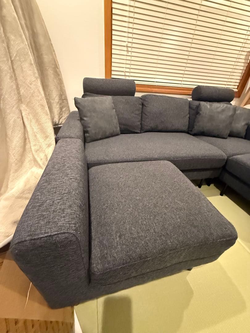 LOWYA 高級ソファ セット　ダークグレー