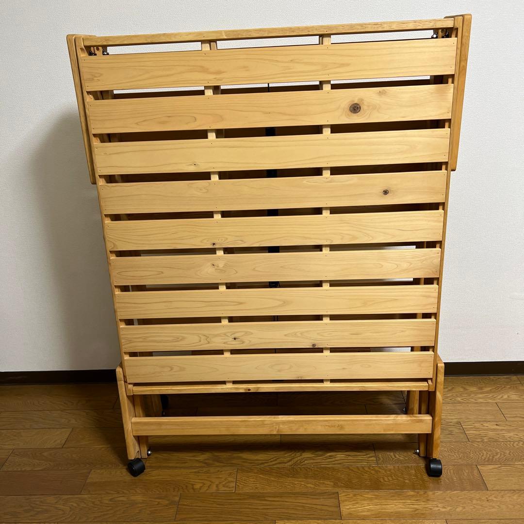 中居木工 折りたたみ式ベッド ハイタイプ