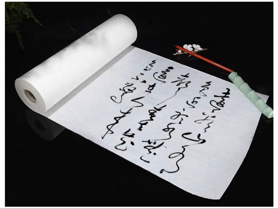 書道用紙　特浄長巻宣紙　半紙　手漉き2014年の熟成紙　在庫残少