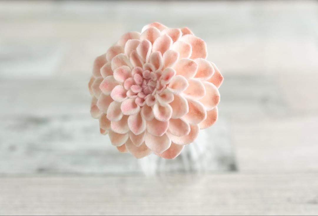 【ハンドメイド】★フェルトフラワー★ダリアとアネモネの華やかアレンジ
