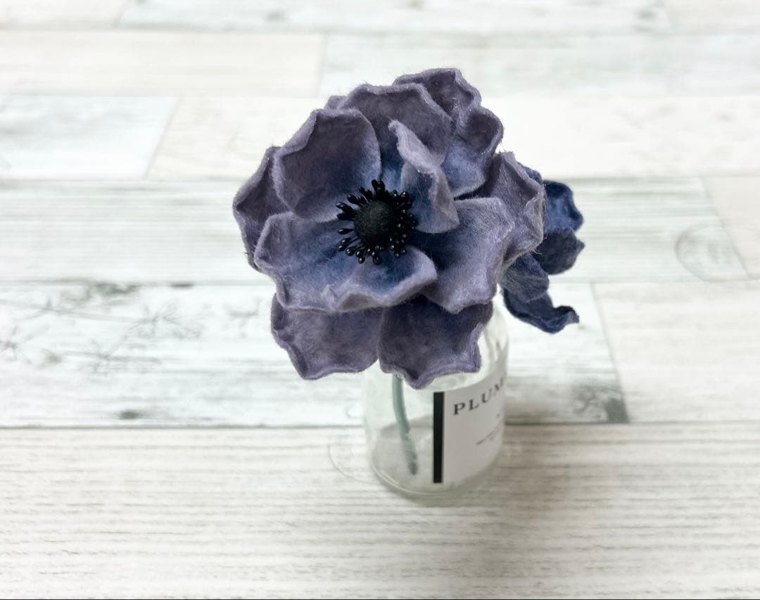 【ハンドメイド】★フェルトフラワー★ダリアとアネモネの華やかアレンジ
