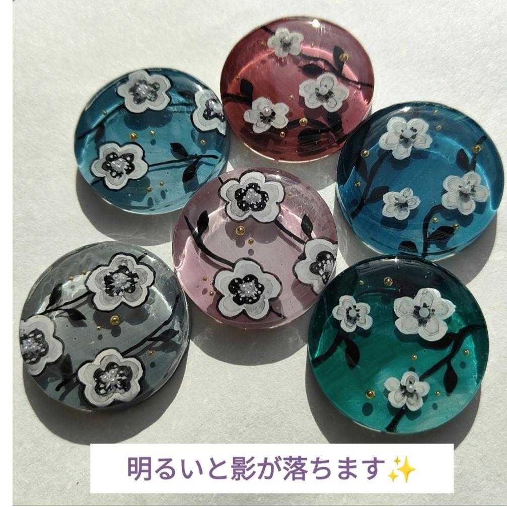 【907】ハンドメイド　レジン　ヘアゴム　ポニーフック