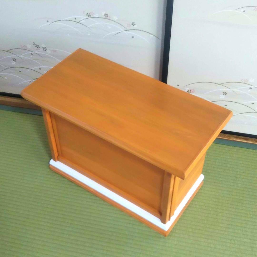 ☆ハンドメイド/落語テーブル/ボックス型テーブル/飾りテーブル/机→天然杉