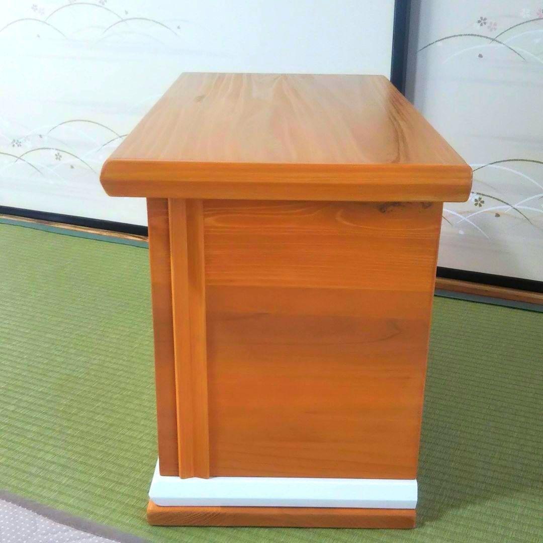☆ハンドメイド/落語テーブル/ボックス型テーブル/飾りテーブル/机→天然杉