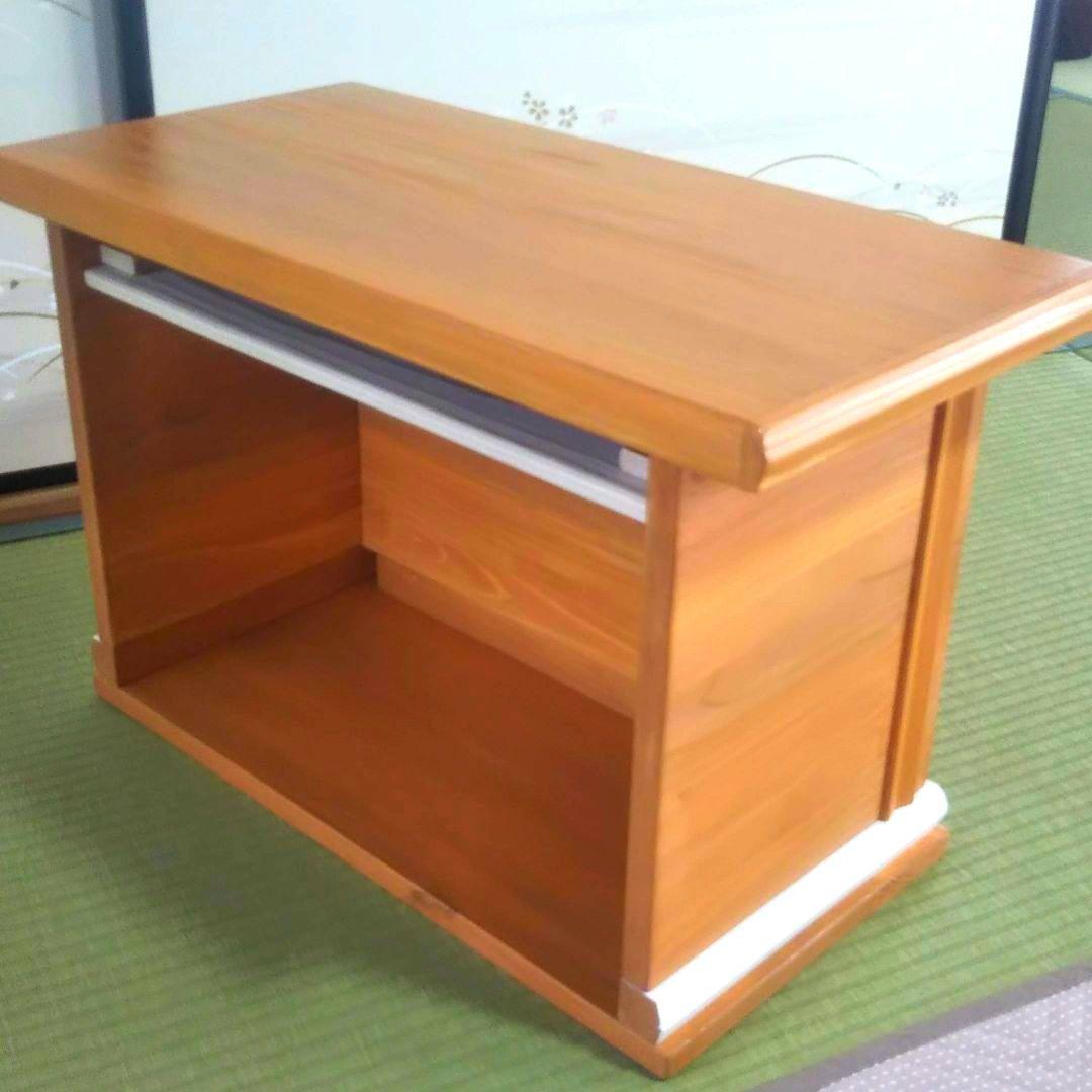 ☆ハンドメイド/落語テーブル/ボックス型テーブル/飾りテーブル/机→天然杉