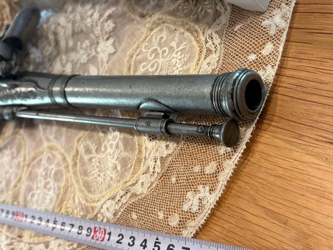 レプリカ　デリンジャー フィラデルフィア モデルガン　火薬入れ４点アンティーク