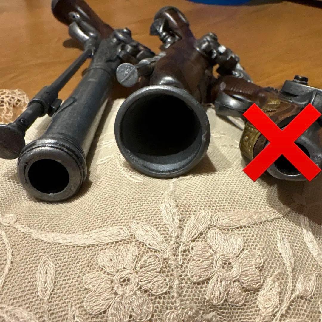 レプリカ　デリンジャー フィラデルフィア モデルガン　火薬入れ４点アンティーク