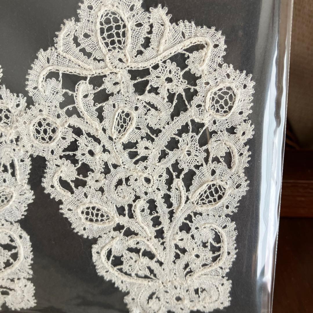 アンティークレース　ロザリンレース　襟飾り