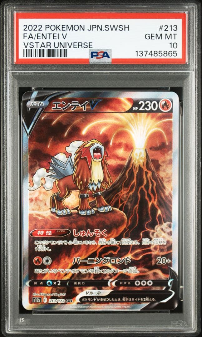 【PSA10 】エンテイV スイクンV ライコウV SAR 三犬