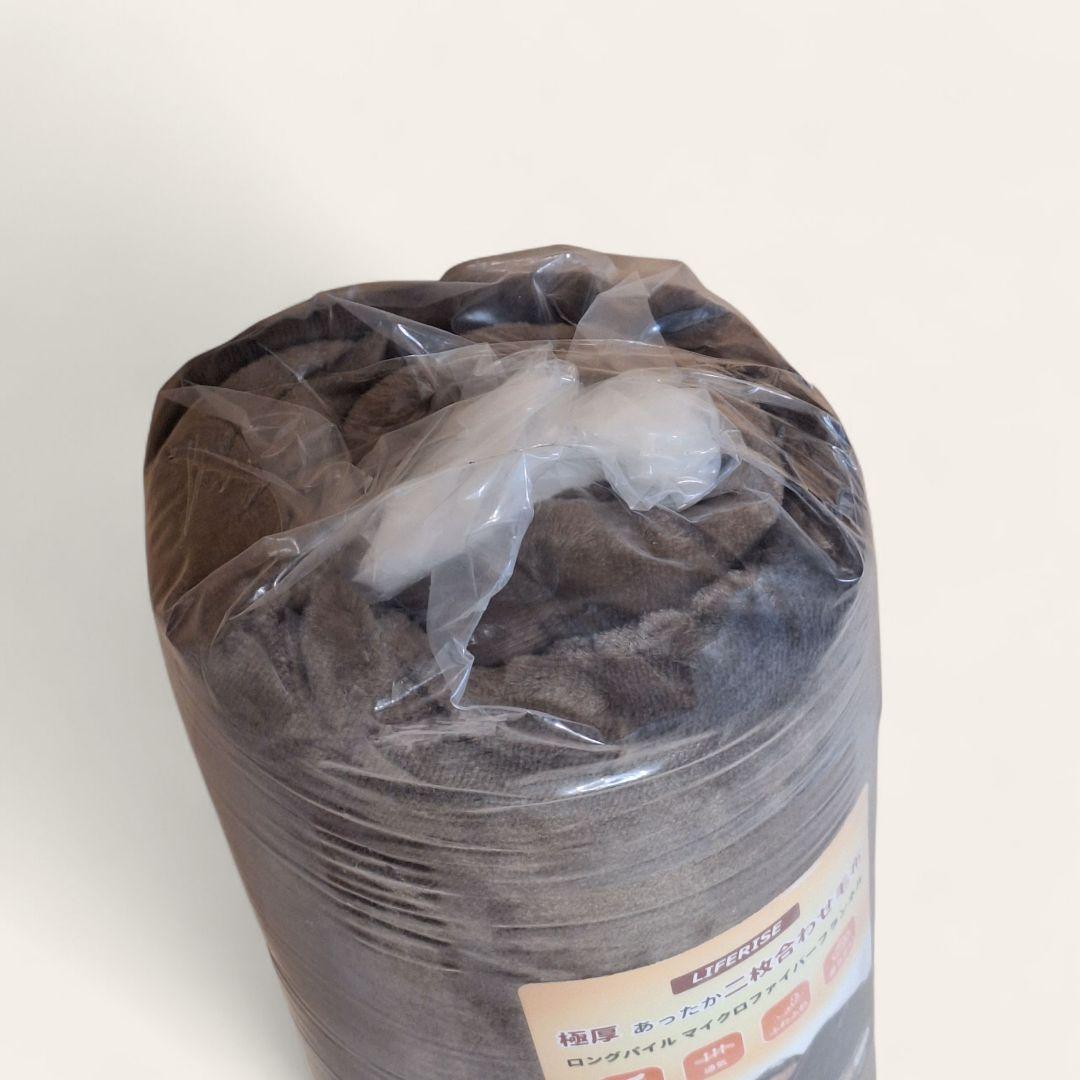 新品⭐毛布 極厚 2枚合わせ あったか フランネル シングル ふわふわ