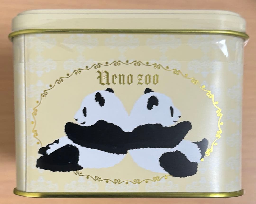 【2品セット】上野動物園　パンダ　ぬいぐるみ シャオシャオ　レイレイ　缶クッキー