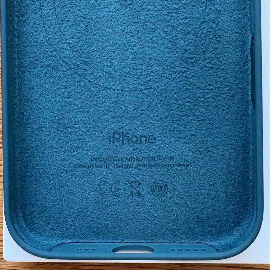 Apple純正MagSafeシリコンケース iPhone16 レイクグリーン