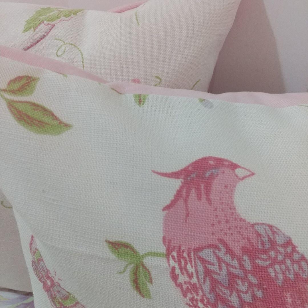 ローラアシュレイサマーパレスセリース生地ハンドメイドクッションカバー