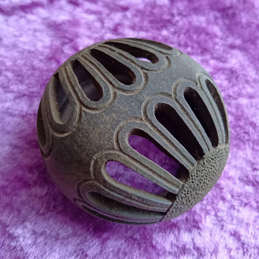 骨董品 備前焼 香炉 左直勝（さじきまさる）陶印 茶道具 透かし香炉 極美品‼️