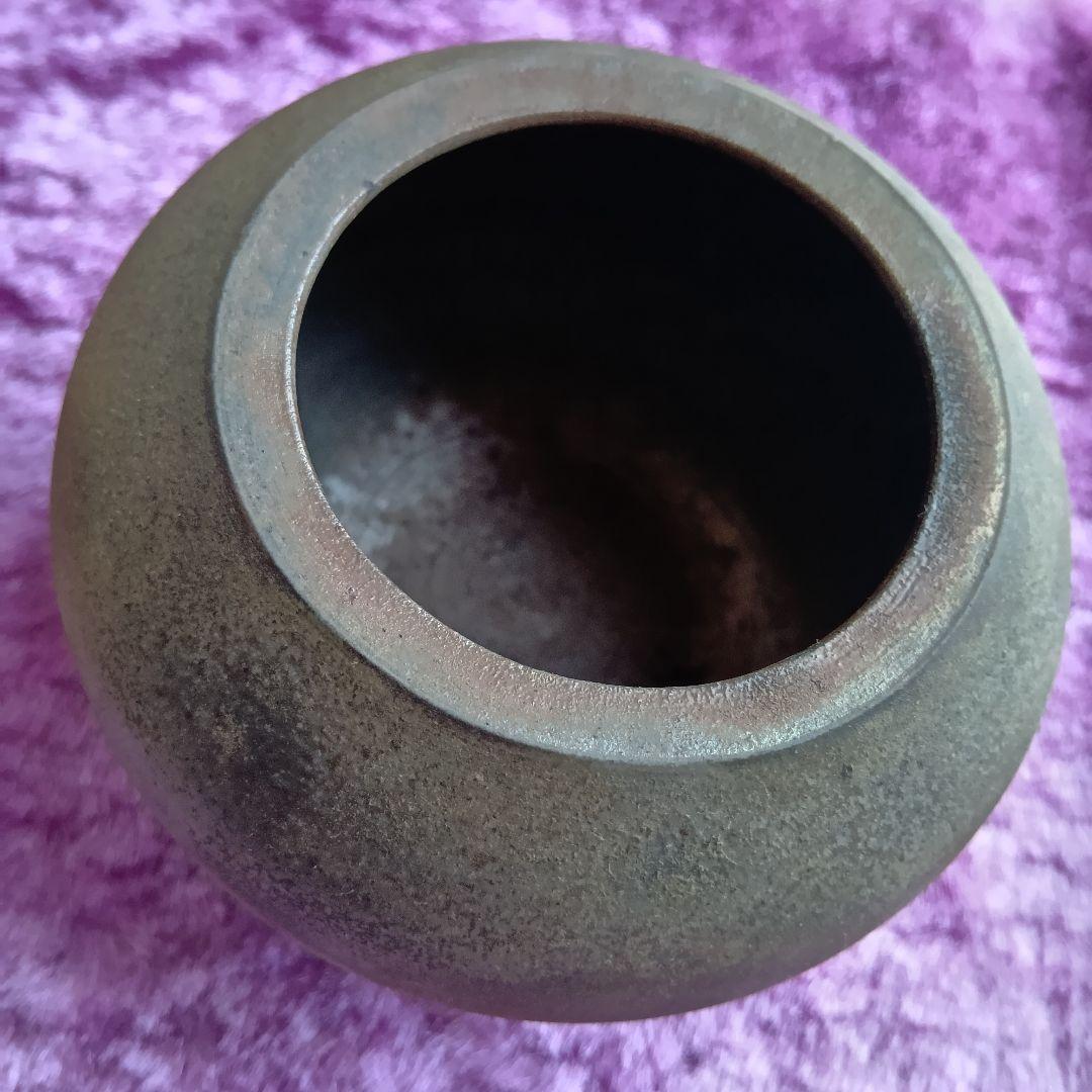 骨董品 備前焼 香炉 左直勝（さじきまさる）陶印 茶道具 透かし香炉 極美品‼️