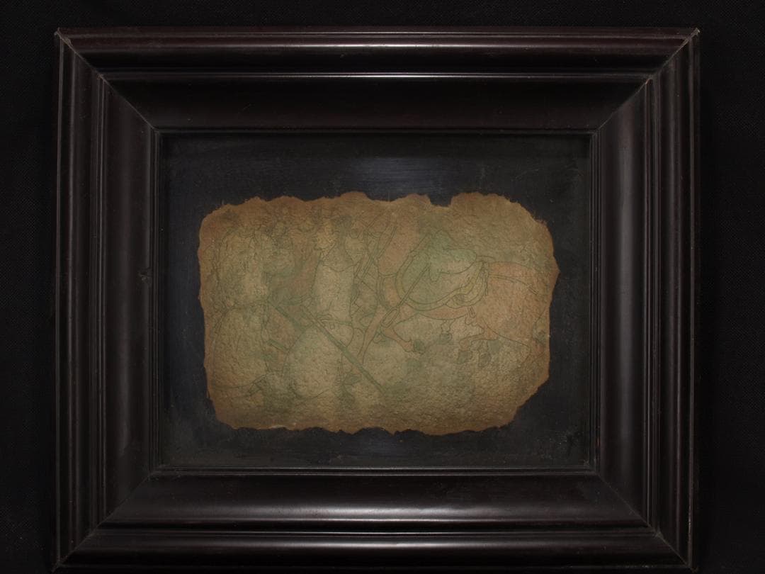 骨董市掘り出し品 中国唐時代　敦煌莫高窟壁画 彩絵発掘品AK1782A9-3