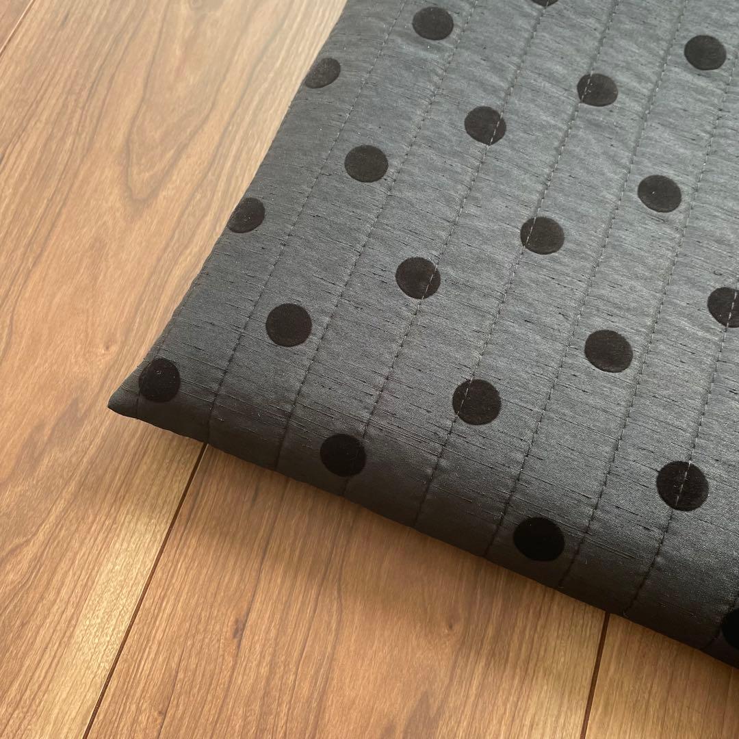 ハンドメイド ♡ キルティングバッグ ドットフロッキー