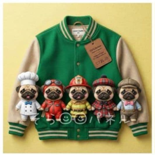 ジャンバー柴犬、パグ、トイプーシーズ、ポメラニアン、マルチーズパネル生地