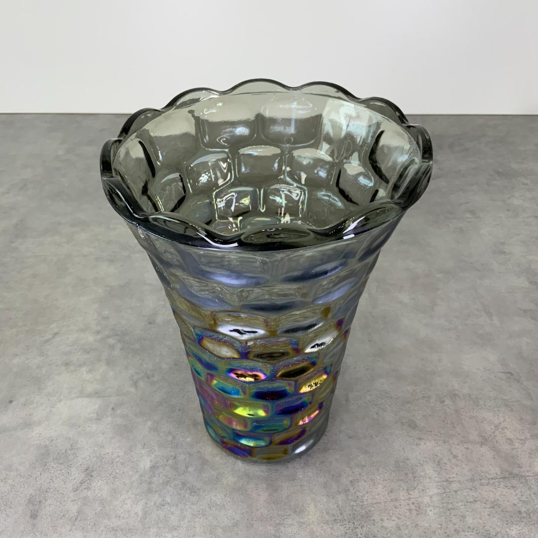 70’s Federal ヴィンテージ フェデラル グラス ベース 花器 花瓶