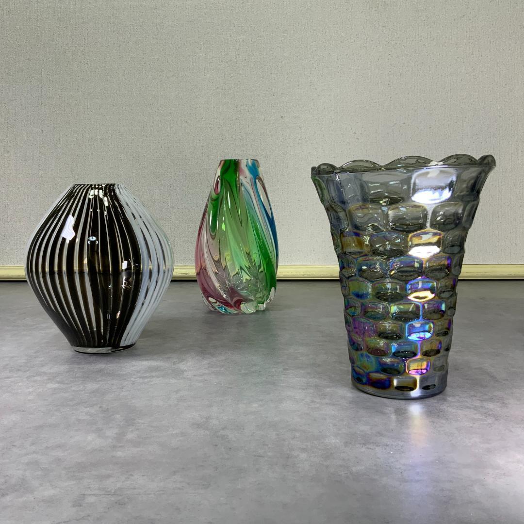 70’s Federal ヴィンテージ フェデラル グラス ベース 花器 花瓶