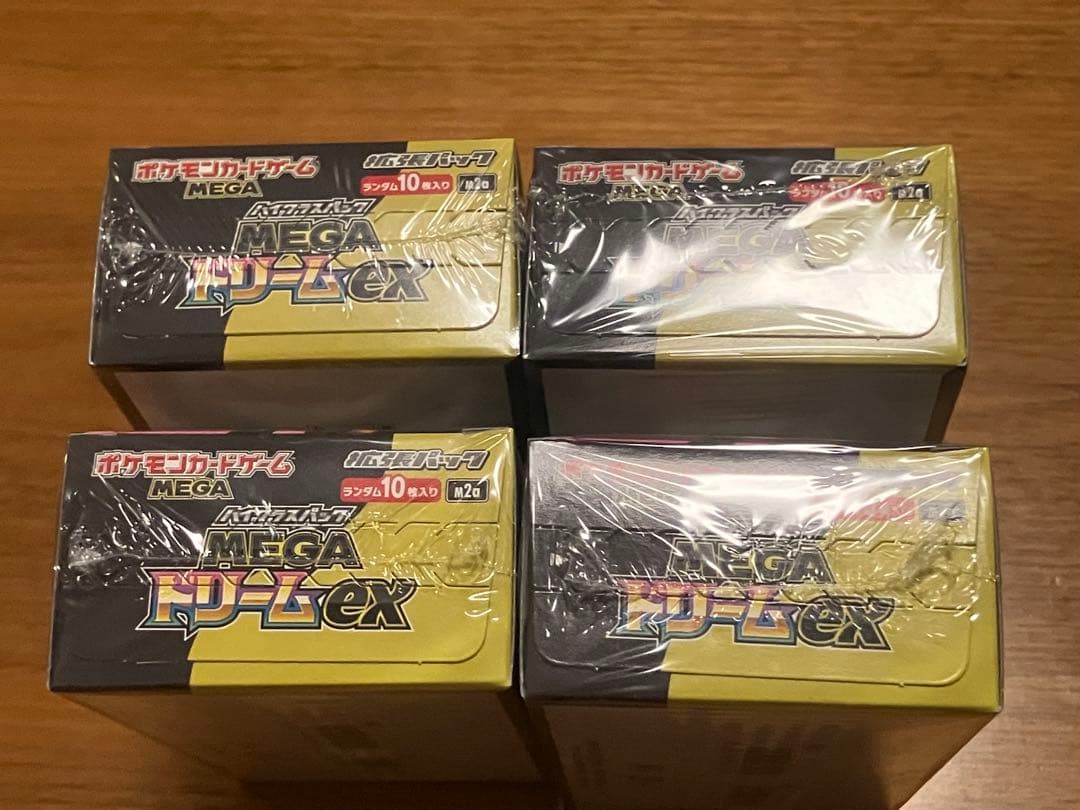 megaドリームex シュリンク付き　新品未開封　4boxセット