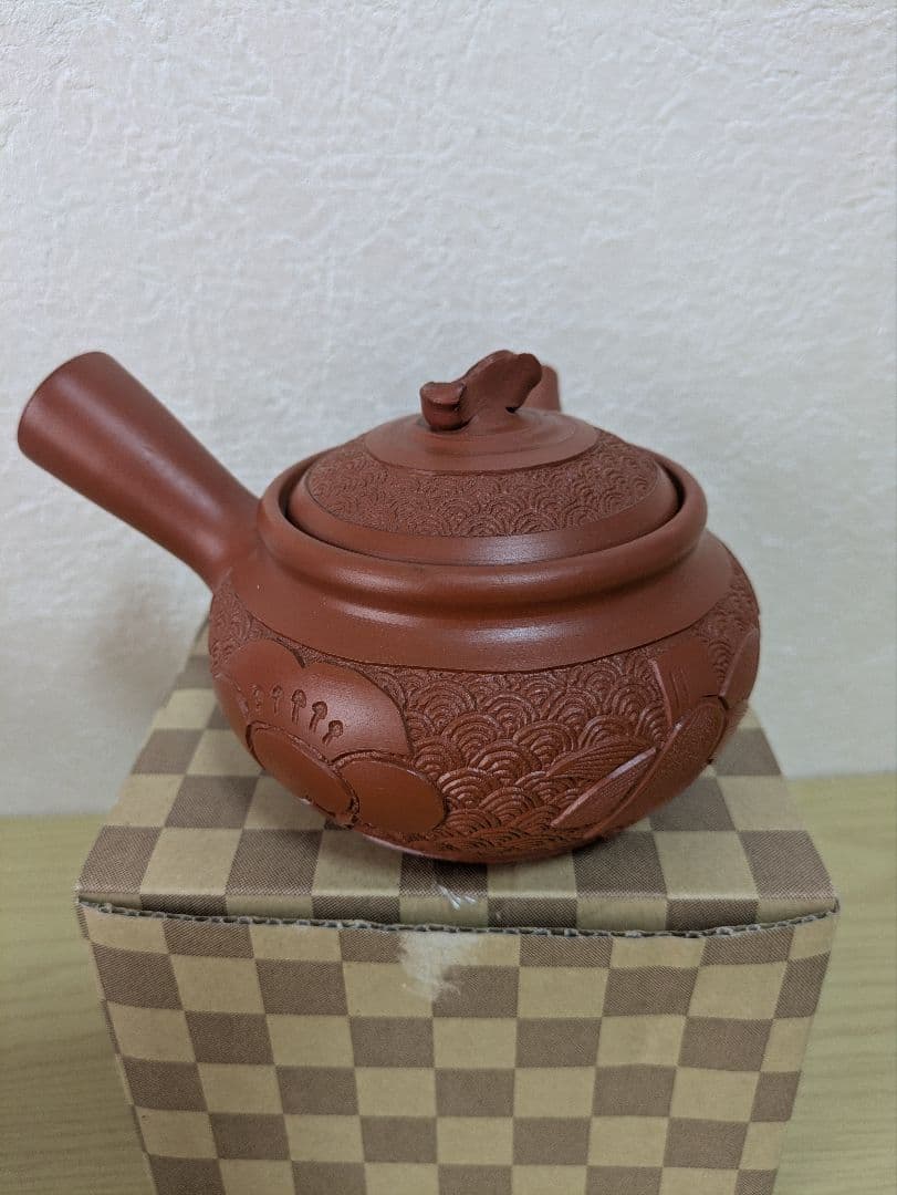 常滑焼 石仙作　朱泥急須