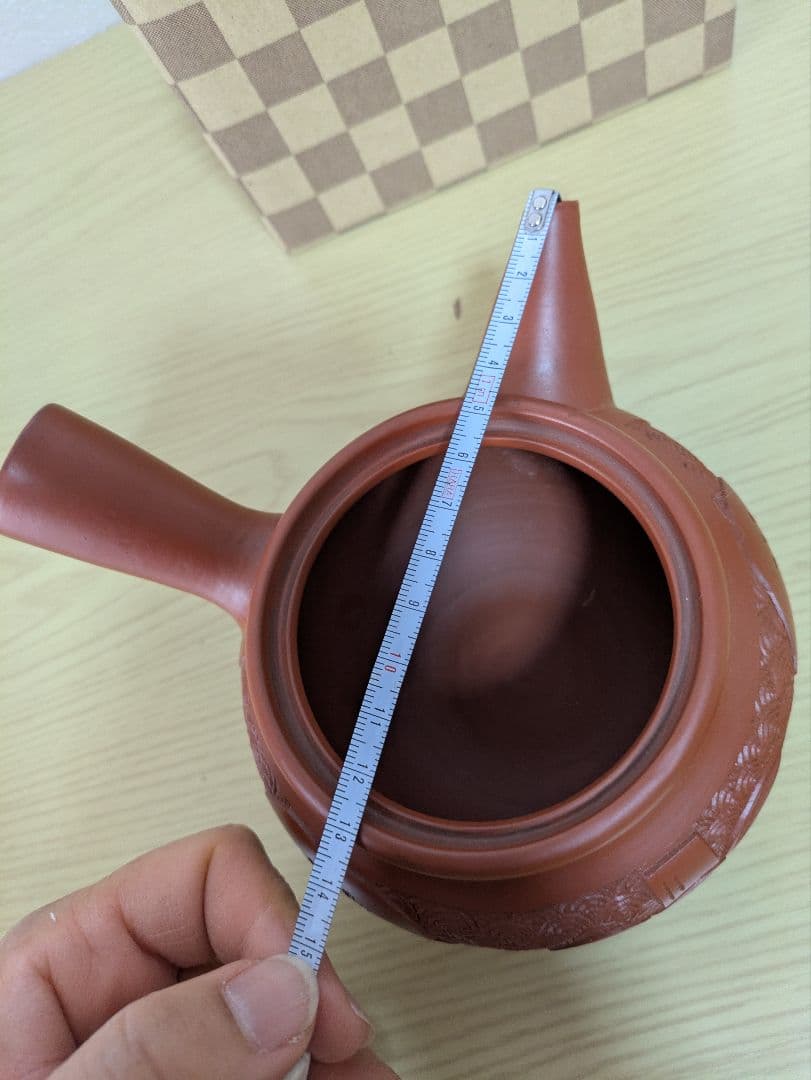 常滑焼 石仙作　朱泥急須