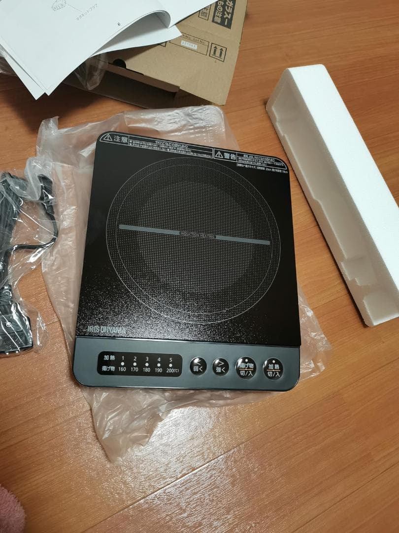 アイリスオーヤマ クッキングヒーター IHコンロ 1400W 卓上 小型 6段k