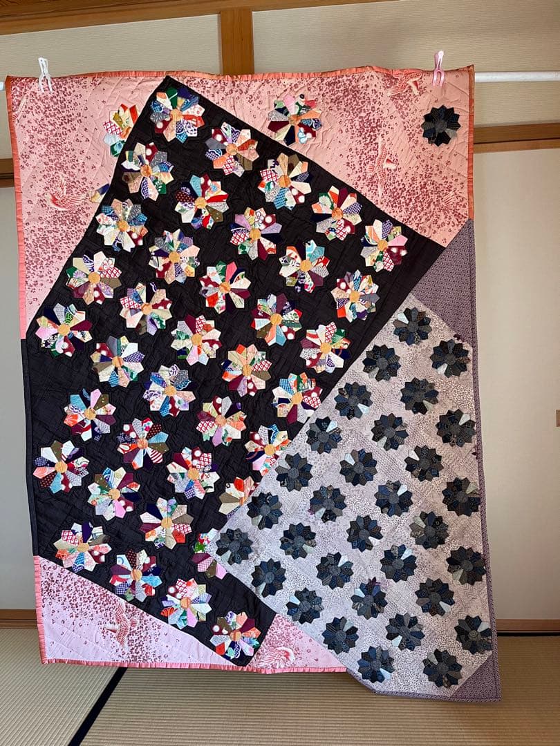 パッチワーク　タペストリー　和柄