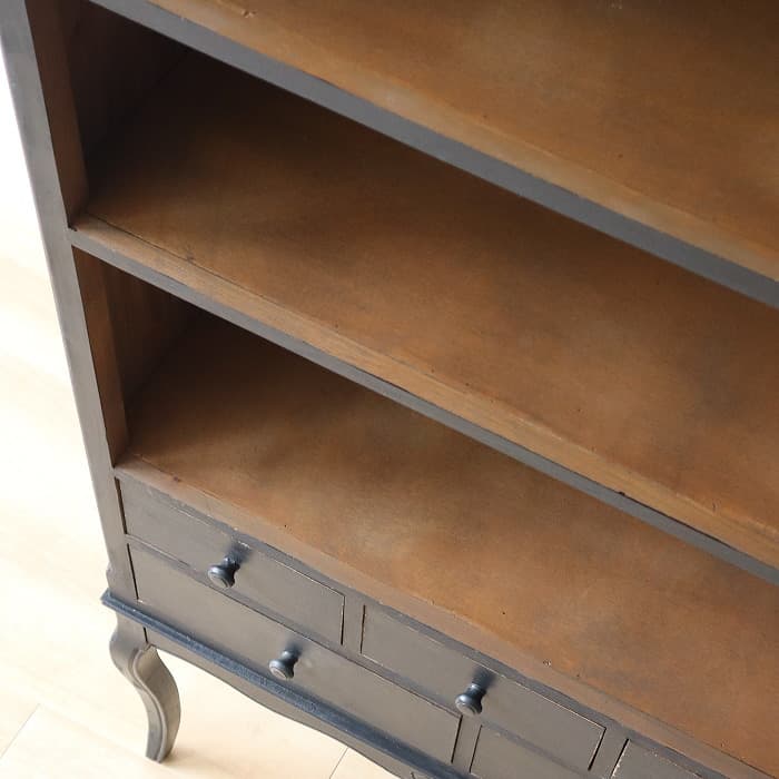 【blue gray】ブラック フレンチキャビネット